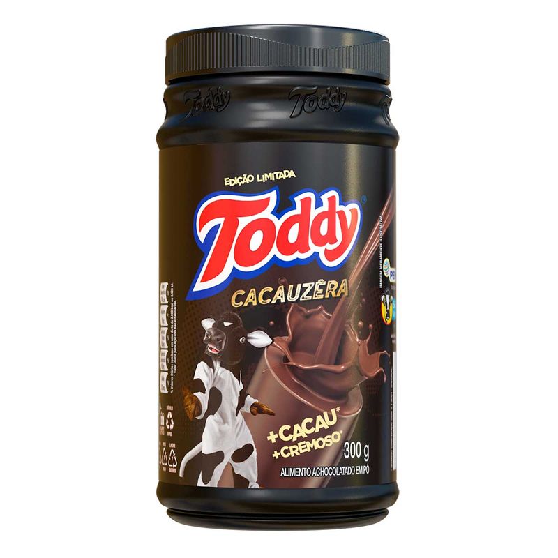 Alimento-Achocolatado-em-Po-Cacauzera-Toddy-Pote-300g-Edicao-Limitada