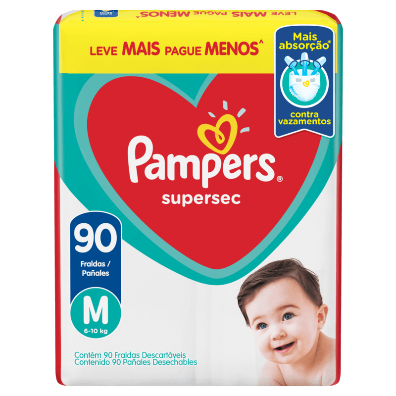 Fralda-Descartavel-Infantil-Pampers-Supersec-M-6-a-10kg-Pacote-90-Unidades-Leve-Mais-Pague-Menos