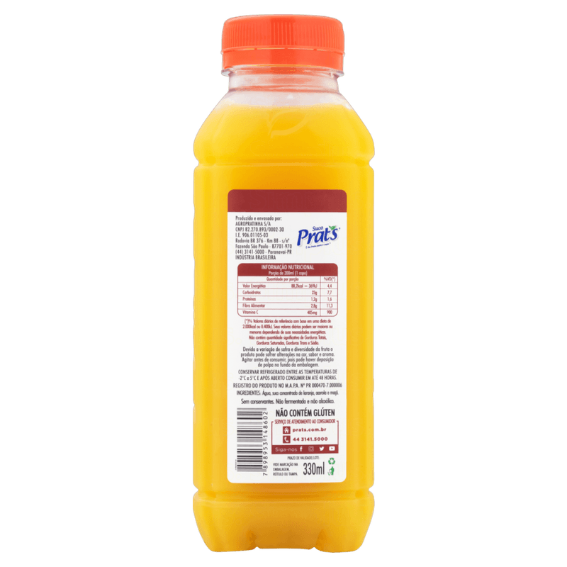 Suco-Misto-Laranja-Acerola-e-Maca-sem-Adicao-de-Acucar-Prat-s-Garrafa-330ml