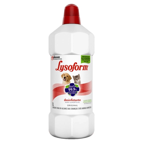 Desinfetante para Superfícies Original Lysoform Frasco 1l