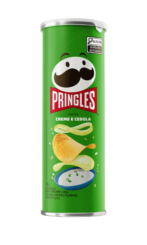 Salgadinho de Batata Creme e Cebola Pringles Tubo 109g