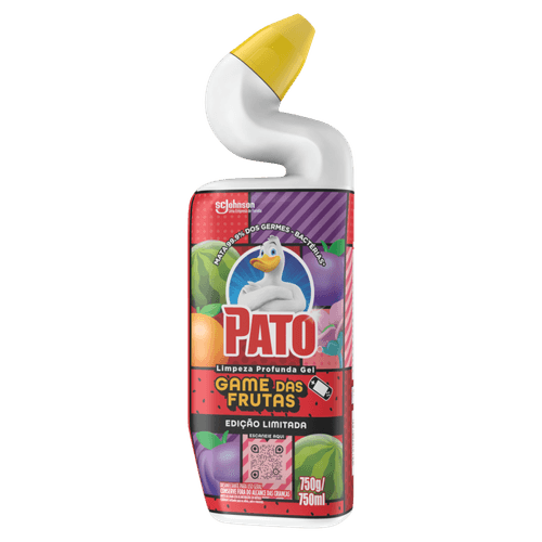 Desinfetante para Uso Geral Game das Frutas Pato Limpeza Profunda Squeeze 750ml Edição Limitada