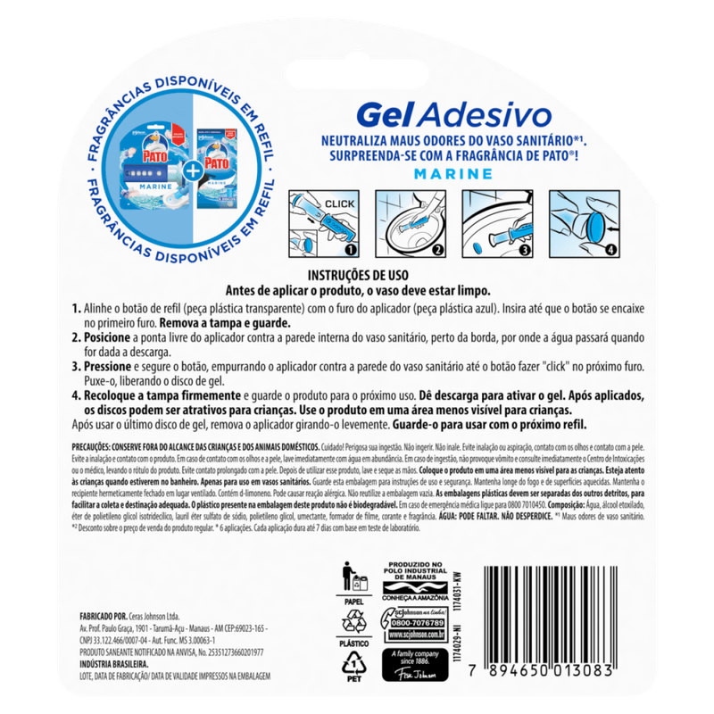 Detergente-Sanitario-Gel-Adesivo-com-Aplicador-Marine-Pato-38g-Refil-Oferta-Especial