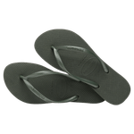 Chinelo-Verde-Olive-Slim-Havaianas-n°-33-34