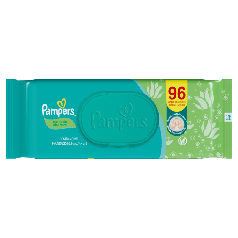 Lenco-Umedecido-Infantil-Aloe-Vera-Pampers-Pacote-96-Unidades