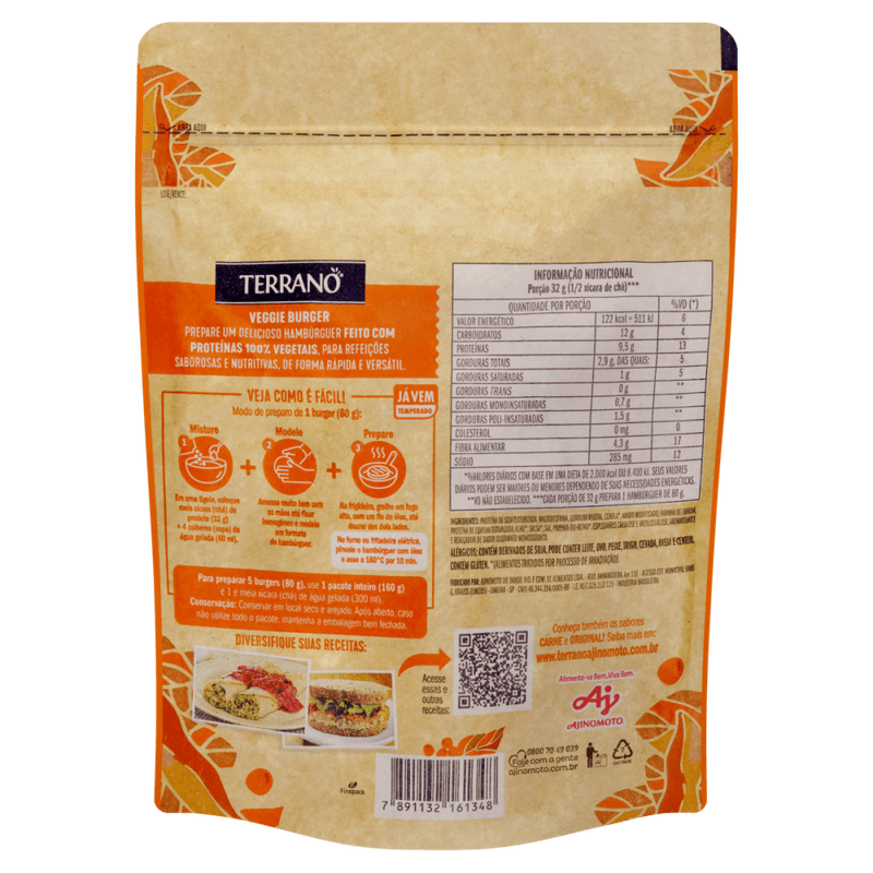 Mistura-para-o-Preparo-de-Hamburguer-Vegetal-Frango-Terrano-Veggie-Burger-Pouch-160g