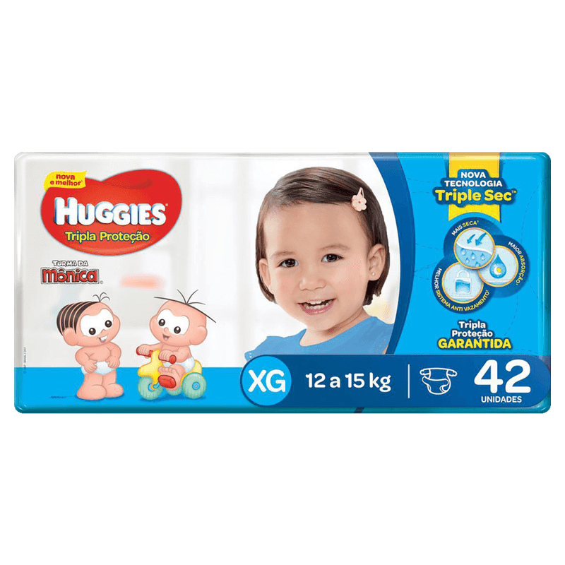 Fralda-Descartavel-Infantil-Huggies-Tripla-Protecao-XG-12-a-15kg-Pacote-42-Unidades