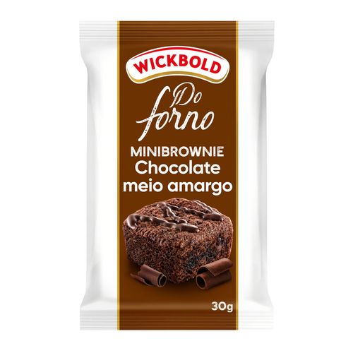 Minibrownie Chocolate Meio Amargo Wickbold Do Forno Pacote 30g