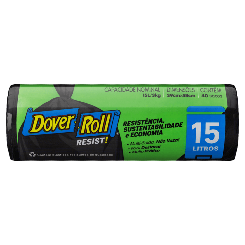 Saco-para-Lixo-15l-Dover-Roll-Resist-40-Unidades