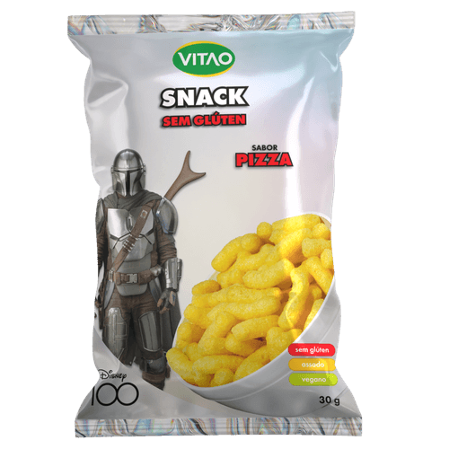 Snack Salgadinho de Milho Assado Pizza Star Wars Vitao Pacote 30g Disney 100