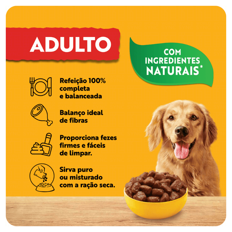 Alimento-Completo-e-Balanceado-para-Caes-Adultos-Carne-ao-Molho-Pedigree-Sache-100g