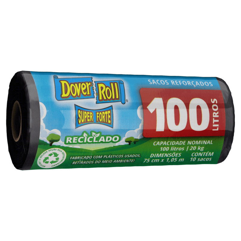 Saco-para-Lixo-Reforcado-100l-Dover-Roll-Super-Forte-10-Unidades