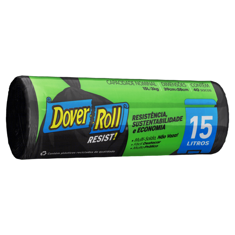 Saco-para-Lixo-15l-Dover-Roll-Resist-40-Unidades