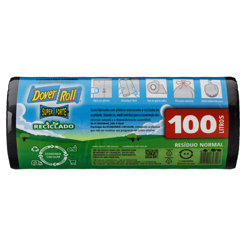 Saco-para-Lixo-Reforcado-100l-Dover-Roll-Super-Forte-10-Unidades