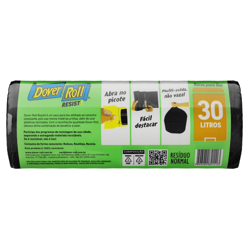 Saco-para-Lixo-Preto-30l-Dover-Roll-Resist-20-Unidades