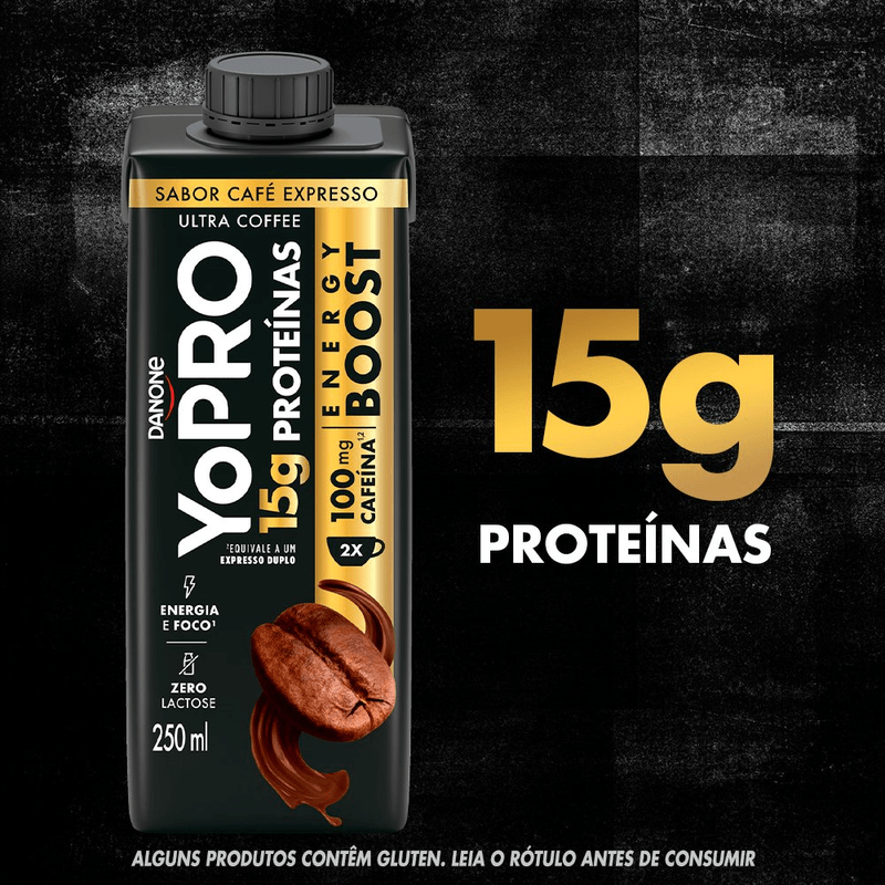 Bebida-Lactea-Ultra-Coffee-15g-Proteinas-100mg-Cafeina-Cafe-Expresso-Zero-Lactose-Yopro-Energy-Boost-Caixa-250ml