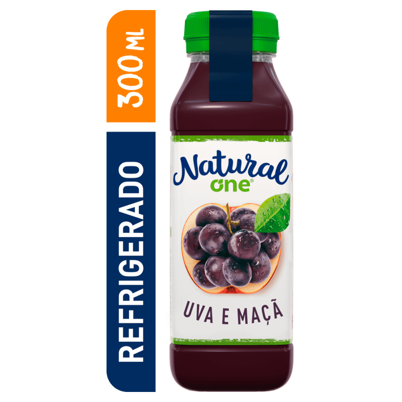 Suco-Misto-Uva-e-Maca-sem-Adicao-de-Acucar-Natural-One-Refrigerado-Garrafa-300ml