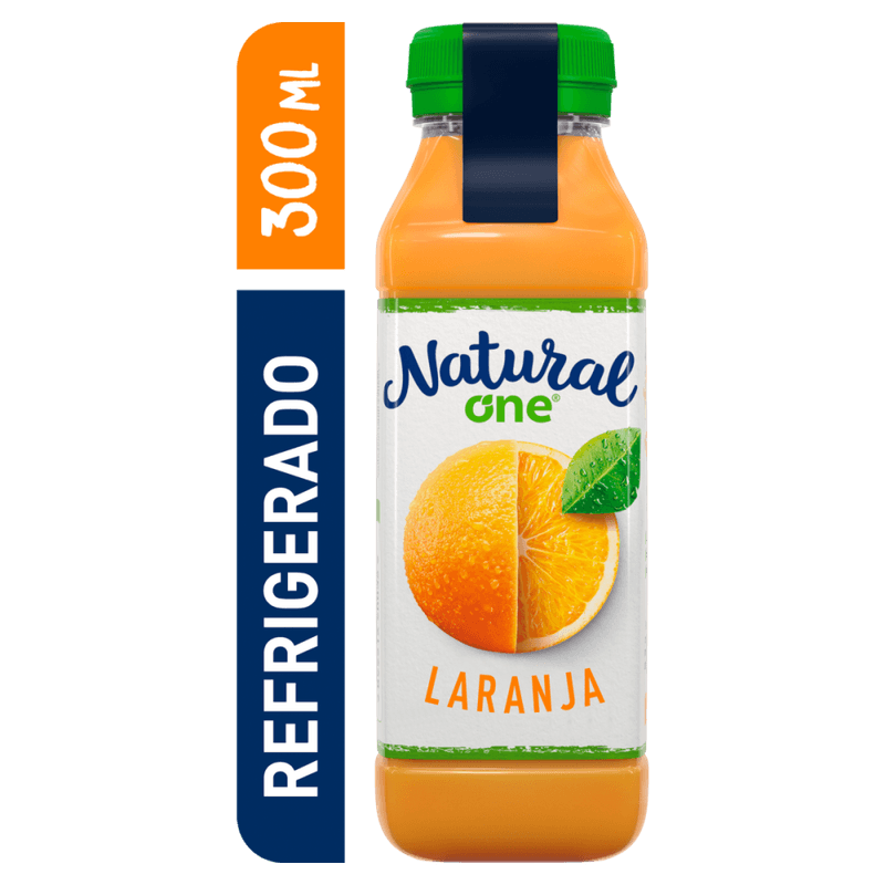 Suco-Integral-Laranja-sem-Adicao-de-Acucar-Natural-One-Refrigerado-Garrafa-300ml