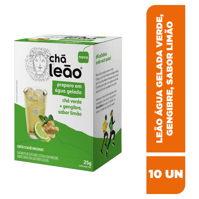 Cha-Misto-de-Cha-Verde-Estevia-com-Gengibre-e-Limao-com-Cha-Verde-Soluvel-Cha-Leao-Caixa-25g-10-Unidades