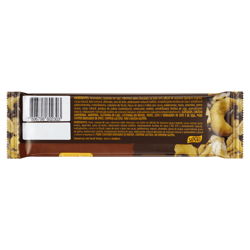 Barra-de-Nuts-Castanhas-e-Amendoim-com-Cobertura-Chocolate-ao-Leite-Zero-Sodio-sem-Adicao-de-Acucar-Nutsbar-Pacote-25g