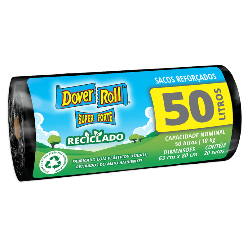 Saco-para-Lixo-Preto-Reforcado-50l-Dover-Roll-Super-Forte-20-Unidades