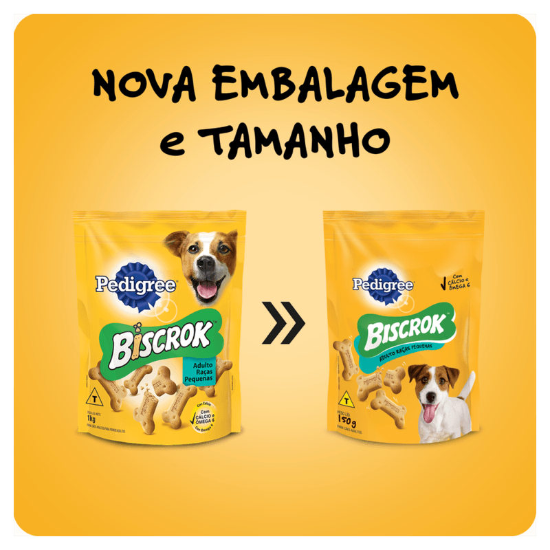 Petisco-para-Caes-Adultos-Racas-Pequenas-Leite-Pedigree-Biscrok-Pouch-150g