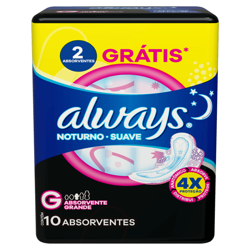 Absorvente-com-Abas-Suave-Always-Noturno-G-Pacote-10-Unidades-Gratis-2-Absorventes