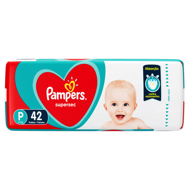 Fralda-Descartavel-Infantil-Pampers-Supersec-P-5-a-8kg-Pacote-42-Unidades