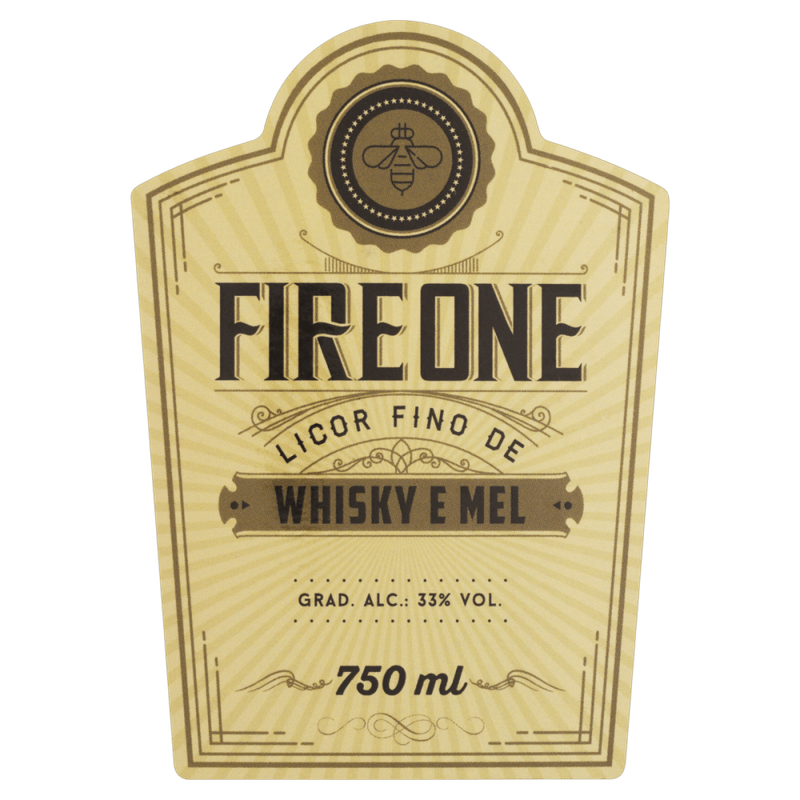 Licor-Fino-Whisky-e-Mel-Fire-One-Garrafa-750ml