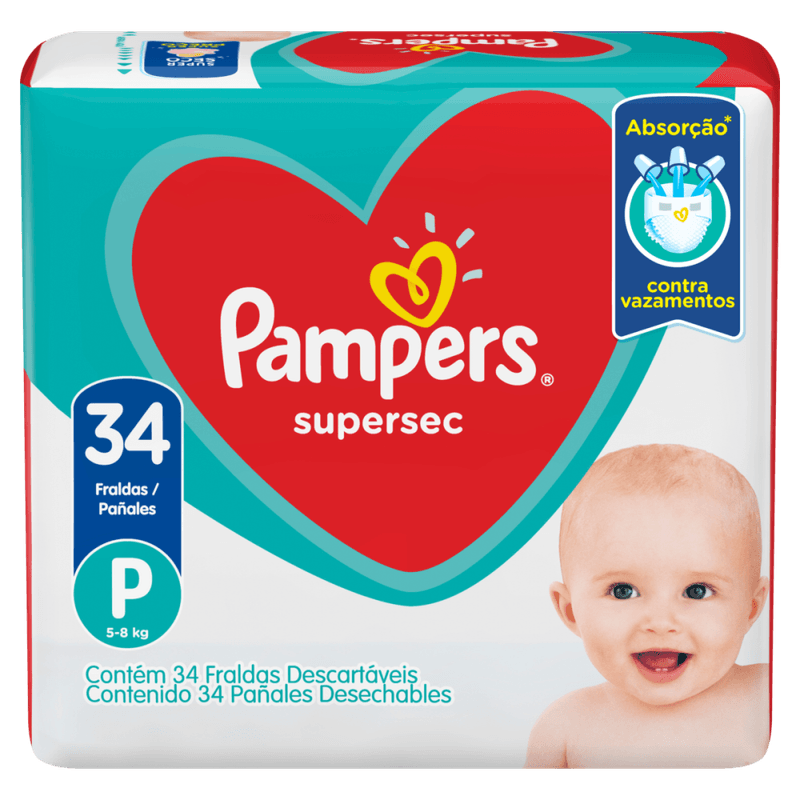 Fralda-Descartavel-Infantil-Pampers-Supersec-P-5-a-8kg-Pacote-34-Unidades