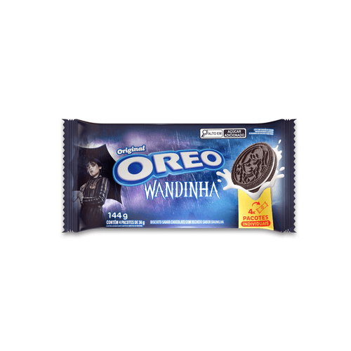 Biscoito recheado Oreo original multipack 144g