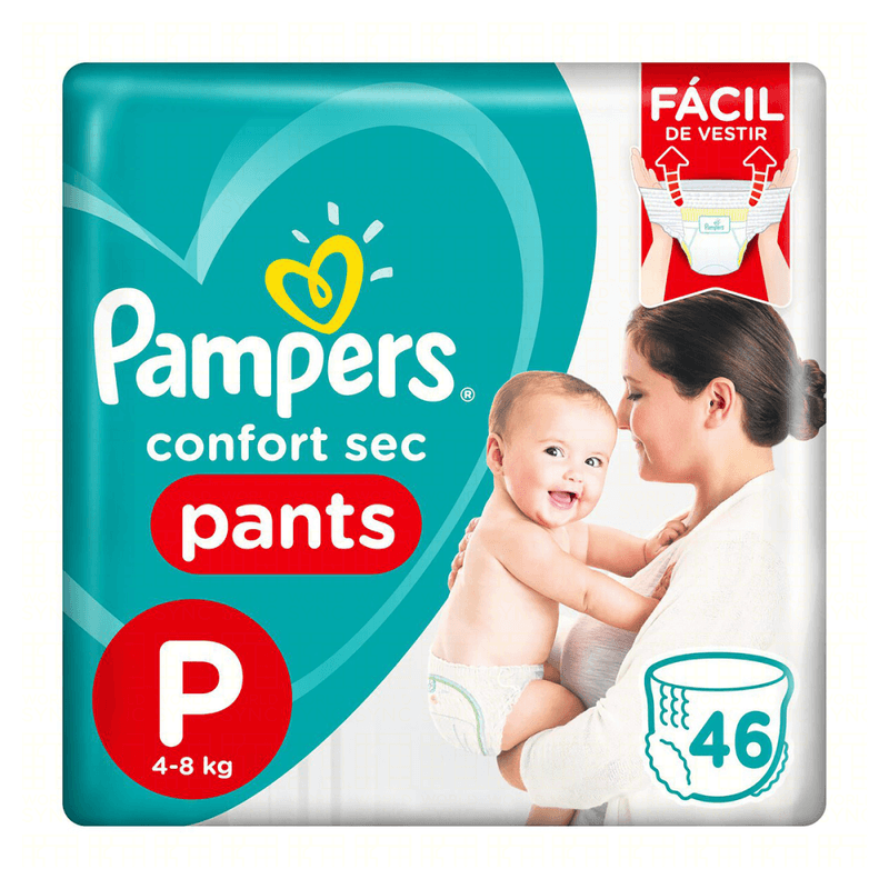 Fralda-Descartavel-Infantil-Pants-Pampers-Confort-Sec-P-4-a-8kg-Pacote-46-Unidades