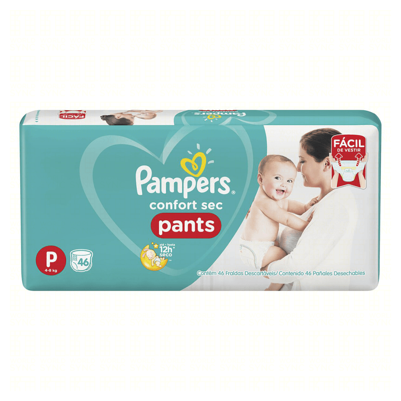 Fralda-Descartavel-Infantil-Pants-Pampers-Confort-Sec-P-4-a-8kg-Pacote-46-Unidades