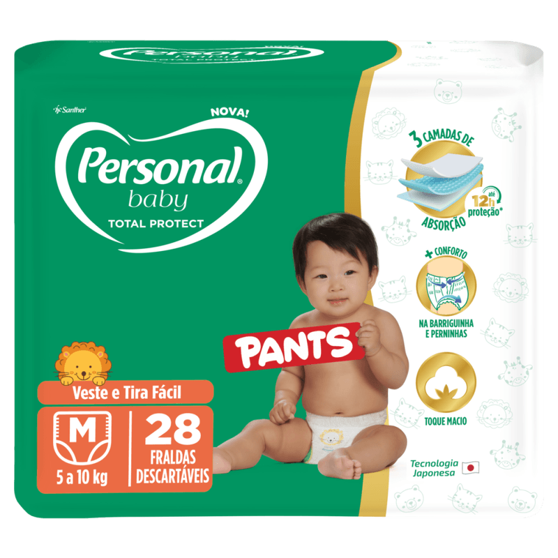 Fralda-Descartavel-Pants-Personal-Baby-Total-Protect-M-5-a-10kg-Pacote-28-Unidades