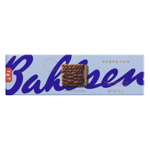 Wafer Cobertura Chocolate ao Leite Bahlsen Perpetum Caixa 97g