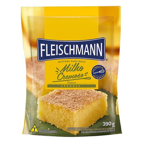 Mistura para Bolo Cremoso de Milho Fleischmann Clássicos Sachê 390g