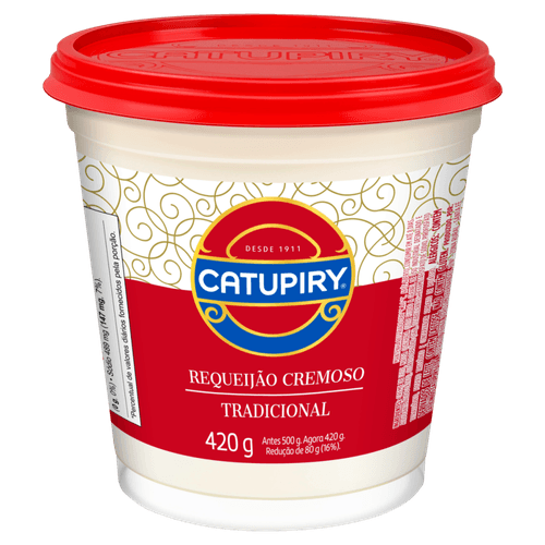 Requeijão Cremoso Tradicional Catupiry Pote 420g