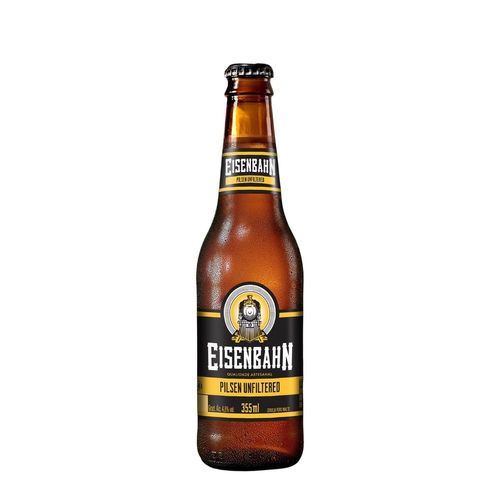 Cerveja Pilsen Puro Malte Unfiltered Eisenbahn Garrafa 355ml