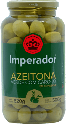 Azeitona Verde com Caroço Imperador 500G