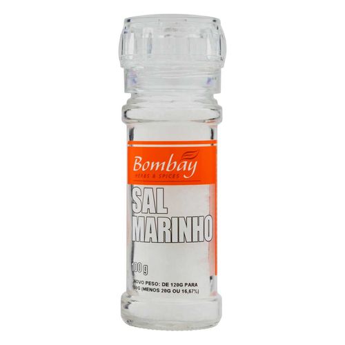 Sal Marinho com Moedor Bombay Herbs & Spices Vidro 100g