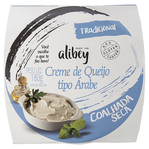 Creme de Queijo Coalhada Seca Árabe Tradicional Alibey Pote 180g