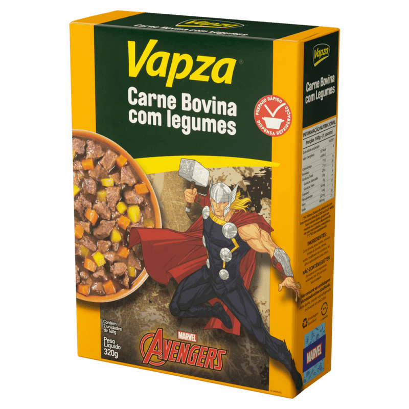 Carne-Bovina-com-Legumes-Avengers-Vapza-Caixa-320g-2-Unidades-de-160g-Cada