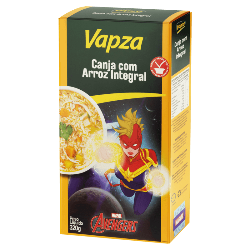 Canja-com-Arroz-Integral-Avengers-Vapza-Caixa-320g