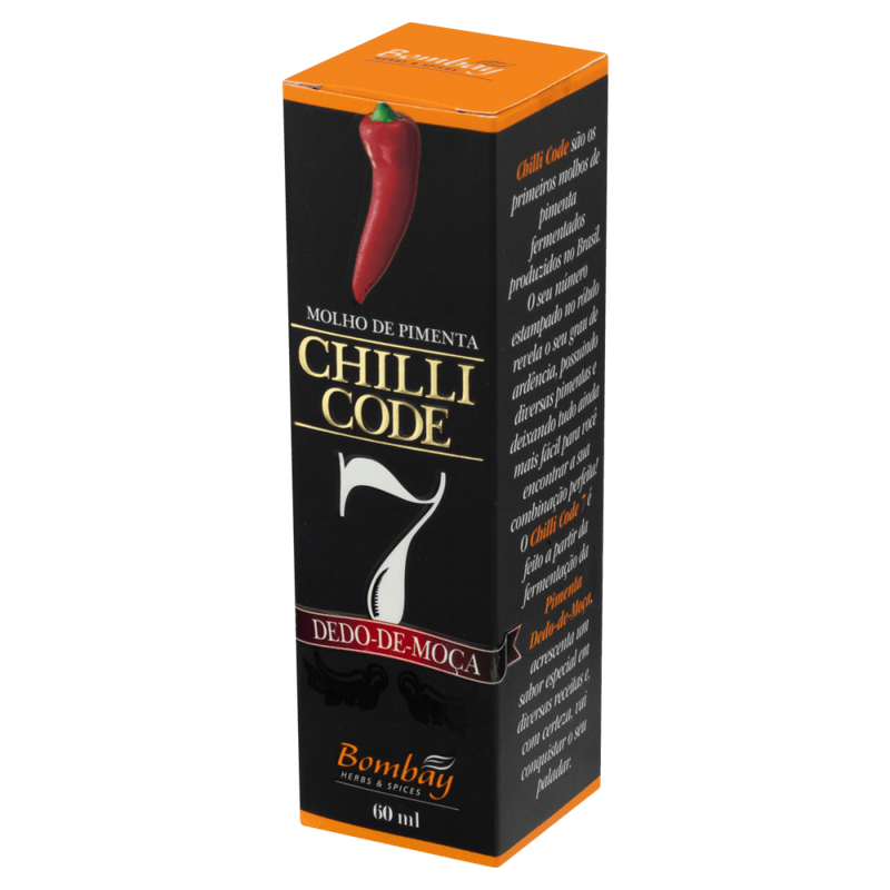 Molho-de-Pimenta-Dedo-de-Moca-Chilli-Code-7-Bombay-60ml