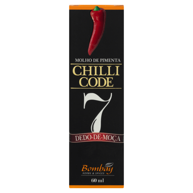 Molho-de-Pimenta-Dedo-de-Moca-Chilli-Code-7-Bombay-60ml