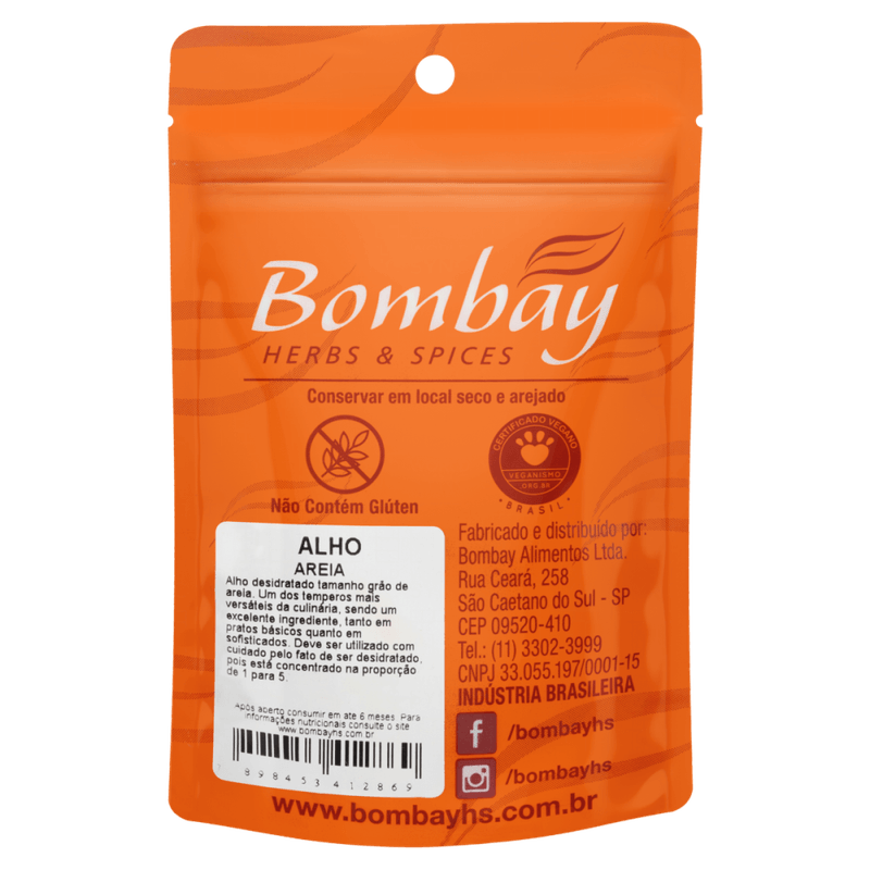 Alho-Areia-Desidratado-Bombay-Herbs---Spices-Pouch-50g