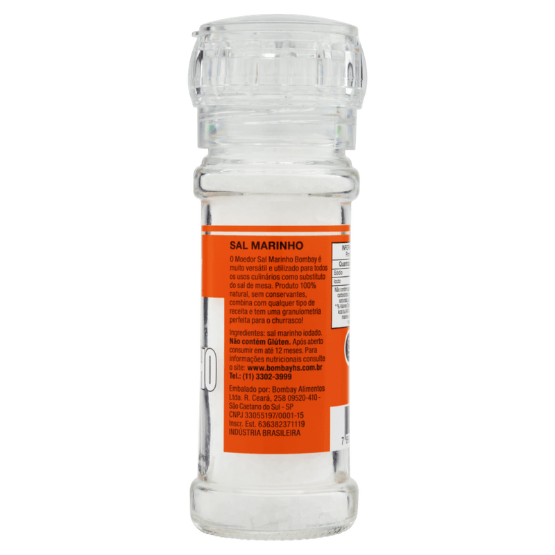 Sal-Marinho-com-Moedor-Bombay-Herbs---Spices-Vidro-100g