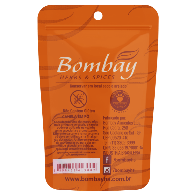 Canela-em-Po-Bombay-Herbs---Spices-Pouch-30g