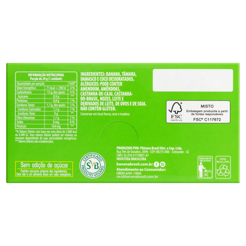 Barra-de-Frutas-de-Banana-Tamara-Damasco-e-Coco-Desidratado-sem-Adicao-de-Acucar-So-Frutas-Caixa-480g-24-Unidades-de-20g-Cada