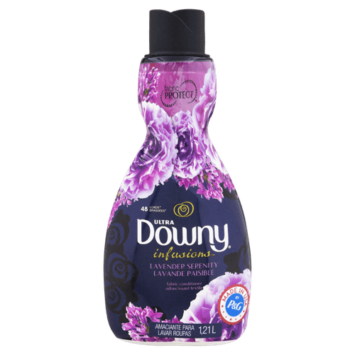 Amaciante De Roupa Concentrado Lavender Serenity Downy Infusions Frasco 1,21l